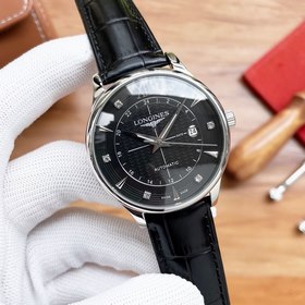Longines Трехстрелочные часы Элитные мужские часы Ремешок ： рем