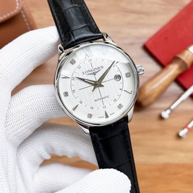 Longines Трехстрелочные часы Элитные мужские часы Ремешок ： рем