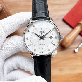 Longines Трехстрелочные часы Элитные мужские часы Ремешок ： рем
