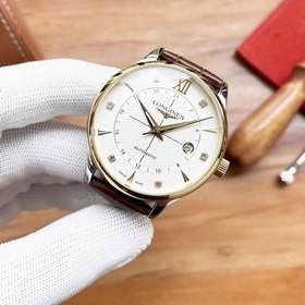 Longines Трехстрелочные часы Элитные мужские часы Ремешок ： рем