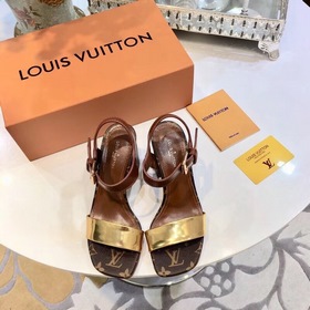 LOUIS VUITTON Классические женские сандалии Lv, любимые всеми зна