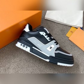 LV Trainer Спортивные кроссовки для пар Изготовлены из кожи по ин