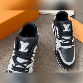 LV Trainer Спортивные кроссовки для пар Изготовлены из кожи по ин
