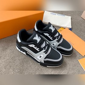 LV Trainer Спортивные кроссовки для пар Изготовлены из кожи по ин