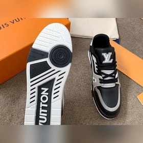 LV Trainer Спортивные кроссовки для пар Изготовлены из кожи по ин