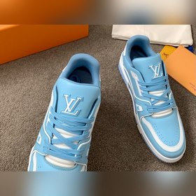 LV Trainer Спортивные кроссовки для пар Изготовлены из кожи по ин