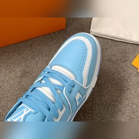 LV Trainer Спортивные кроссовки для пар Изготовлены из кожи по ин