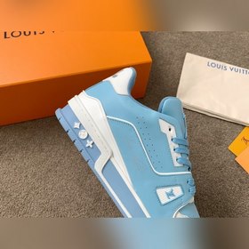 LV Trainer Спортивные кроссовки для пар Изготовлены из кожи по ин