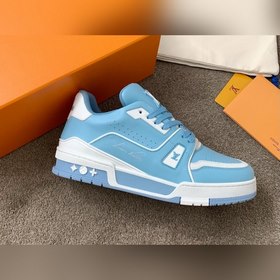 LV Trainer Спортивные кроссовки для пар Изготовлены из кожи по ин