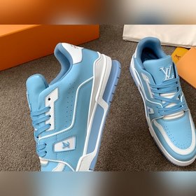 LV Trainer Спортивные кроссовки для пар Изготовлены из кожи по ин