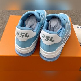 LV Trainer Спортивные кроссовки для пар Изготовлены из кожи по ин