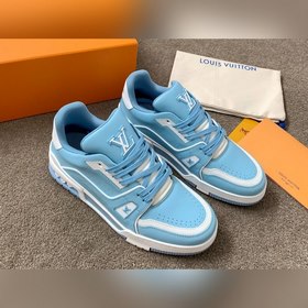 LV Trainer Спортивные кроссовки для пар Изготовлены из кожи по ин