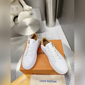 Спортивные кроссовки LV Time Out Изготовлены из гладкой кожи, дек