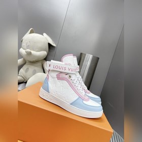 Высокие кроссовки LV Time Out Классическая форма из гладкой кожи,