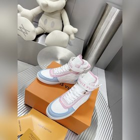 Высокие кроссовки LV Time Out Классическая форма из гладкой кожи,