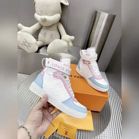 Высокие кроссовки LV Time Out Классическая форма из гладкой кожи,