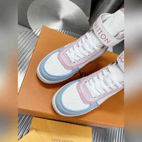 Высокие кроссовки LV Time Out Классическая форма из гладкой кожи,