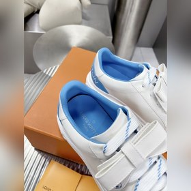 Спортивные кроссовки LV Time Out Классическая форма из гладкой ко