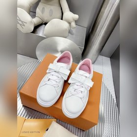 Спортивные кроссовки LV Time Out Классическая форма из гладкой ко