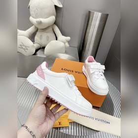 Спортивные кроссовки LV Time Out Классическая форма из гладкой ко