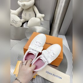 Спортивные кроссовки LV Time Out Классическая форма из гладкой ко