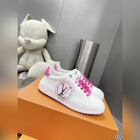 Спортивные кроссовки LV Time Out Классическая форма из гладкой ко