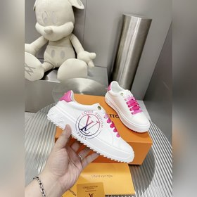Спортивные кроссовки LV Time Out Классическая форма из гладкой ко