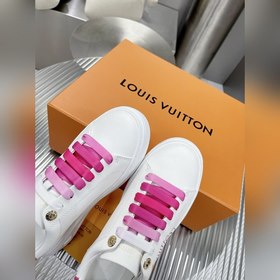 Спортивные кроссовки LV Time Out Классическая форма из гладкой ко
