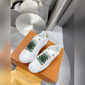 Спортивные кроссовки LV Time Out Классическая форма из гладкой ко
