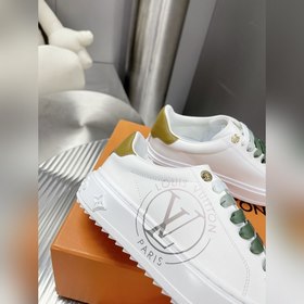 Спортивные кроссовки LV Time Out Классическая форма из гладкой ко
