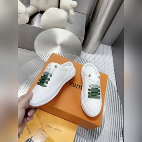 Спортивные кроссовки LV Time Out Классическая форма из гладкой ко