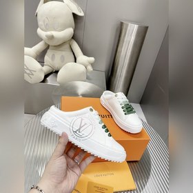 Спортивные кроссовки LV Time Out Классическая форма из гладкой ко