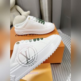 Спортивные кроссовки LV Time Out Классическая форма из гладкой ко