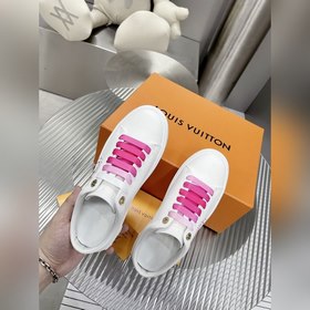 Спортивные кроссовки LV Time Out Классическая форма из гладкой ко