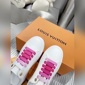 Спортивные кроссовки LV Time Out Классическая форма из гладкой ко