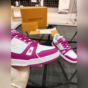 LV Популярные кроссовки для пар Верх из итальянской кожи, яркие ц