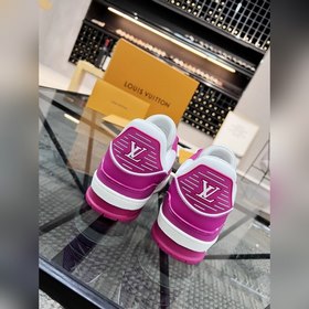 LV Популярные кроссовки для пар Верх из итальянской кожи, яркие ц