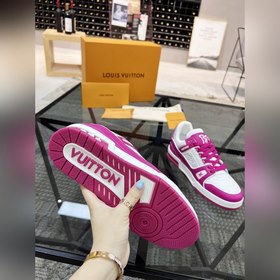 LV Популярные кроссовки для пар Верх из итальянской кожи, яркие ц