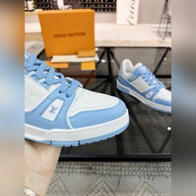 LV Популярные кроссовки для пар Верх из итальянской кожи, яркие ц