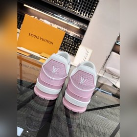 LV Популярные кроссовки для пар Верх из итальянской кожи, яркие ц