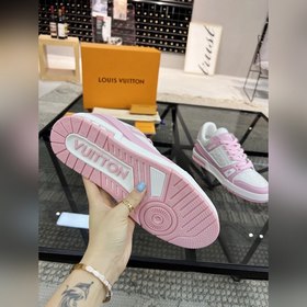 LV Популярные кроссовки для пар Верх из итальянской кожи, яркие ц