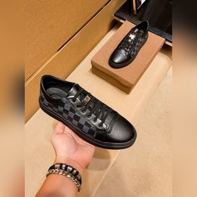 LV Мужская обувь высокого класса Свободные кроссовки Верхняя ча