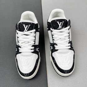 Louis Vuitton Луи Виттен Trainer Свободные кроссовки Черный и бел