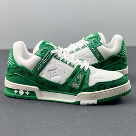 Louis Vuitton Луи Виттен Trainer Свободные кроссовки Бело-зеленый