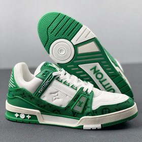 Louis Vuitton Луи Виттен Trainer Свободные кроссовки Бело-зеленый