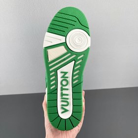 Louis Vuitton Луи Виттен Trainer Свободные кроссовки Бело-зеленый