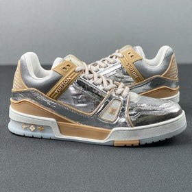 Louis Vuitton Trainer Серебристые кроссовки Верх из эксклюзивно