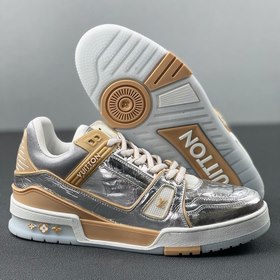 Louis Vuitton Trainer Серебристые кроссовки Верх из эксклюзивно