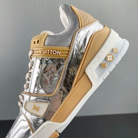 Louis Vuitton Trainer Серебристые кроссовки Верх из эксклюзивно