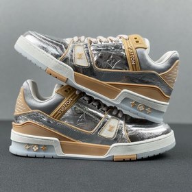 Louis Vuitton Trainer Серебристые кроссовки Верх из эксклюзивно 